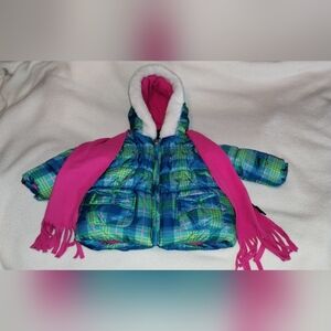 Pacific Trails Brand Puffer Jacket with Pink Lining